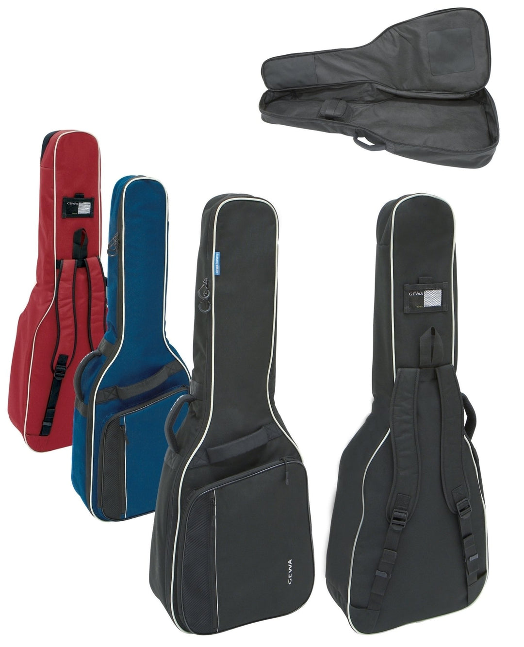 GEWA Gitarren Gig Bag Economy 12 - Klassik 1/4-1/8 rot