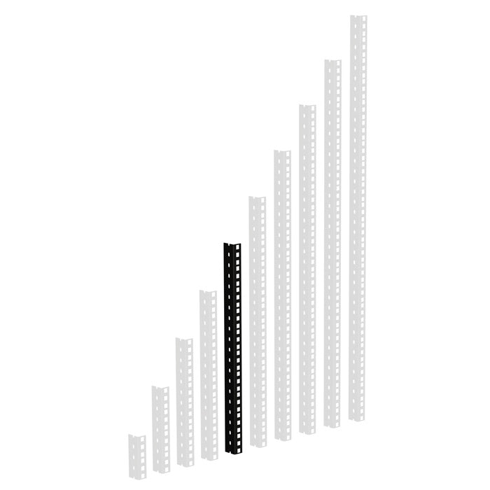 Adam Hall 61535 B Schwerlast Rack Schiene (Schwarz)