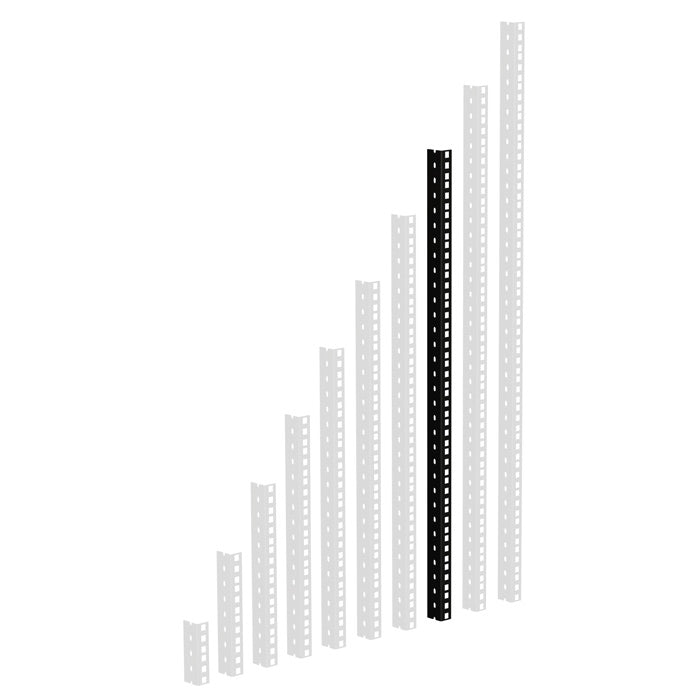 Adam Hall 61535 B Schwerlast Rack Schiene (Schwarz)