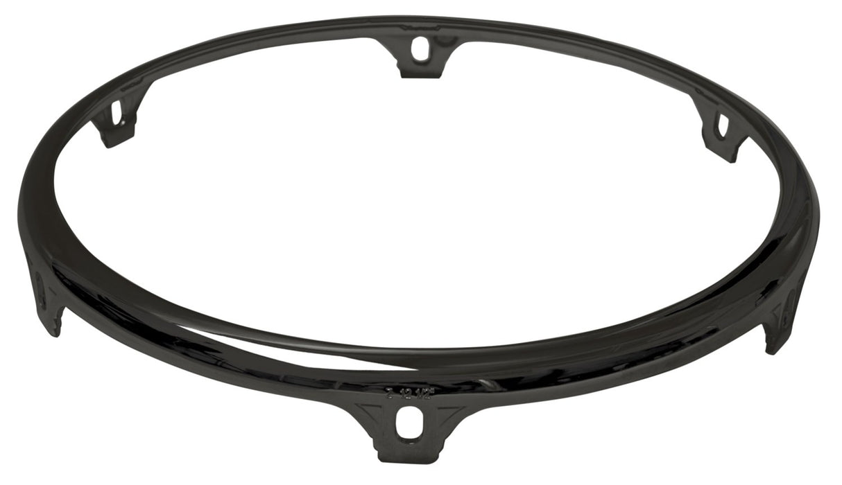 Latin Perkussion Hooped Conga Comfort Curve II - Z Series (Extended Collar) Black Mirror - 12 1/2" Tumba | 6 hole (LP774C)