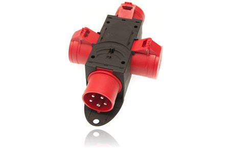 CEE Verteiler 32A 1x5P -> 3x5P