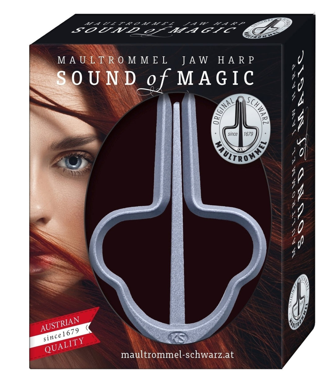 Original Schwarz Maultrommel JOY HARP - 82mm, Nr. 15