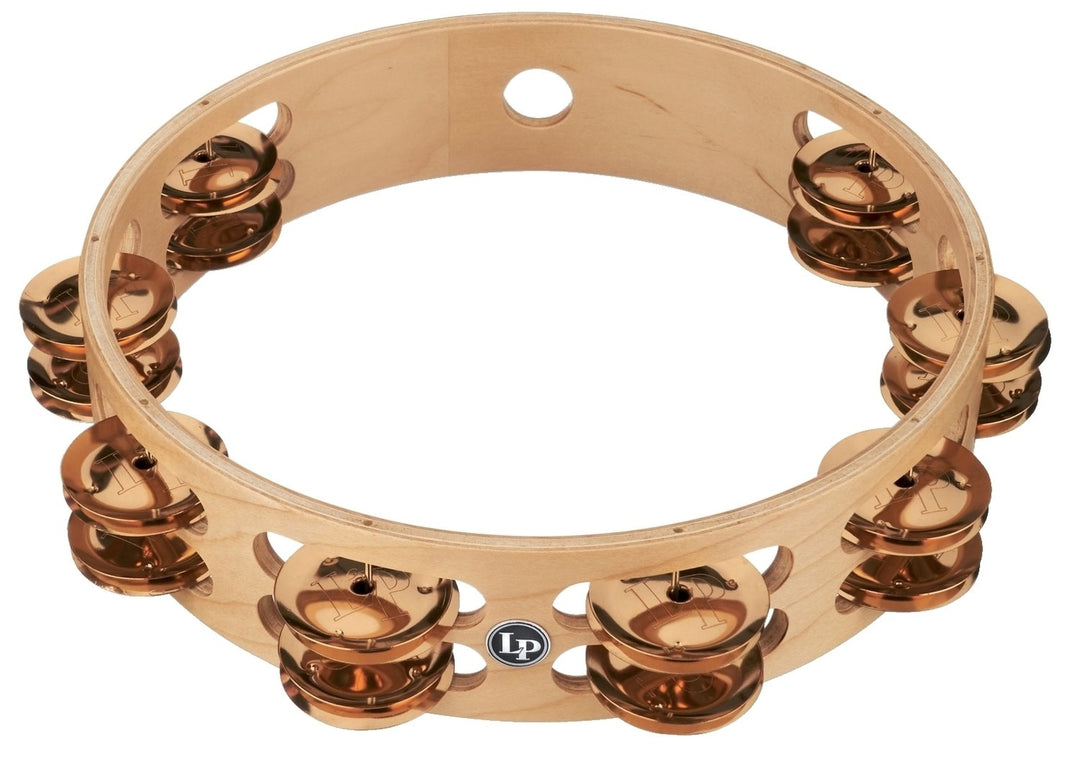 Latin Perkussion Tambourine Pro 10 in Double Row - LP380B-BZ (LP380B-BZ)