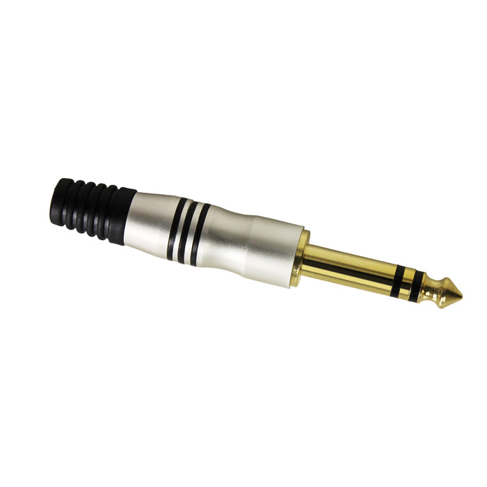 Kabelstecker 6.3 mm Jack Stereo Gold