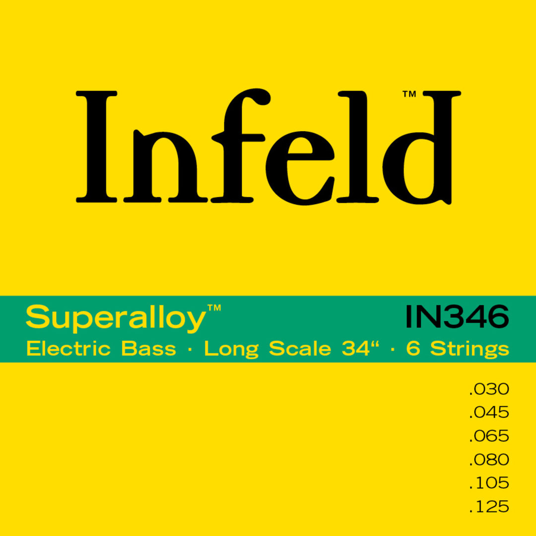 Thomastik-Infeld E-Bass Saiten Superalloy. Round Wound Long Scale - Set 6-saitig lang (IN346)