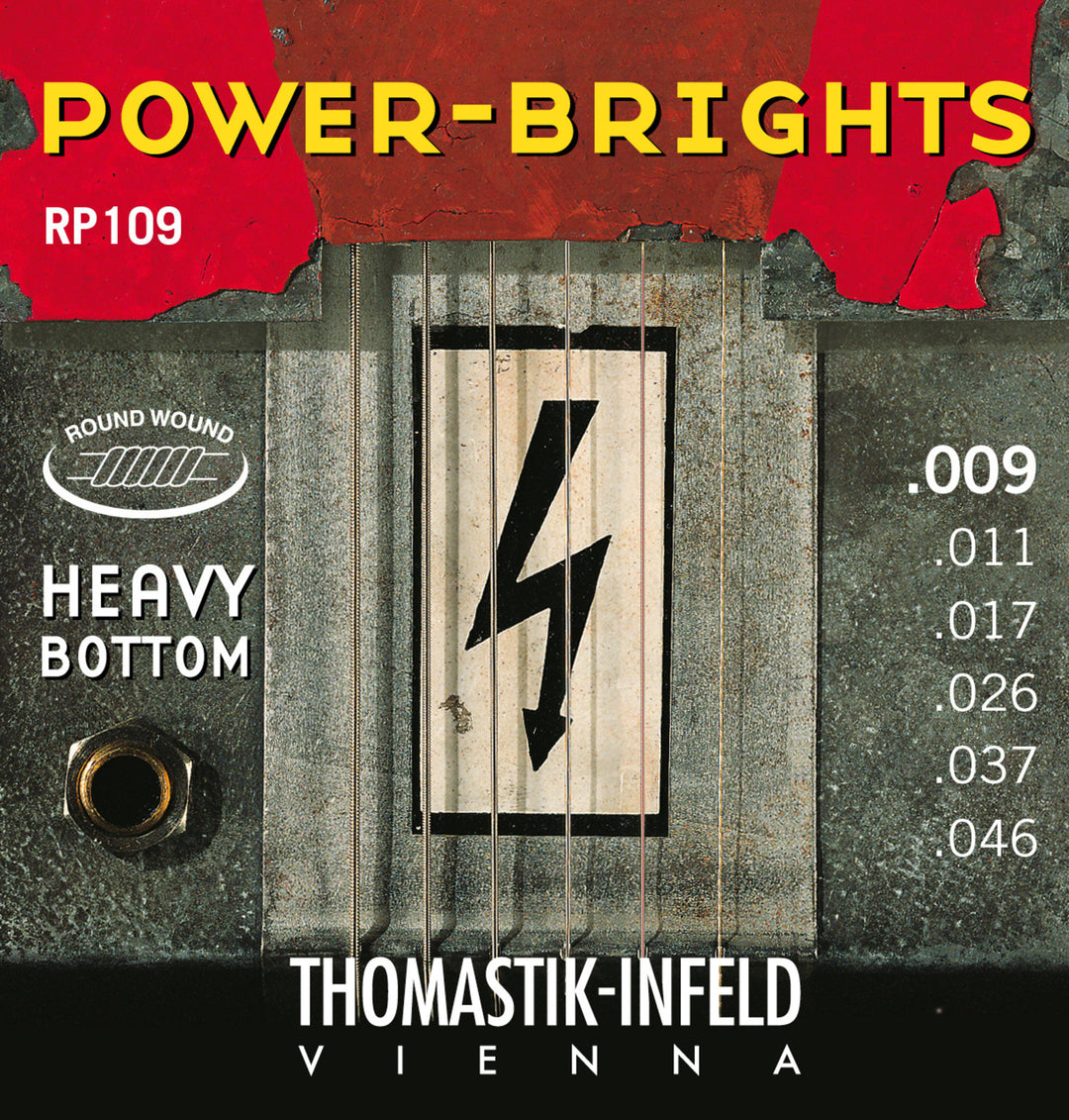 Thomastik-Infeld Saiten für E-Gitarre Power Brights Serie - Set 009 heavy (RP109)