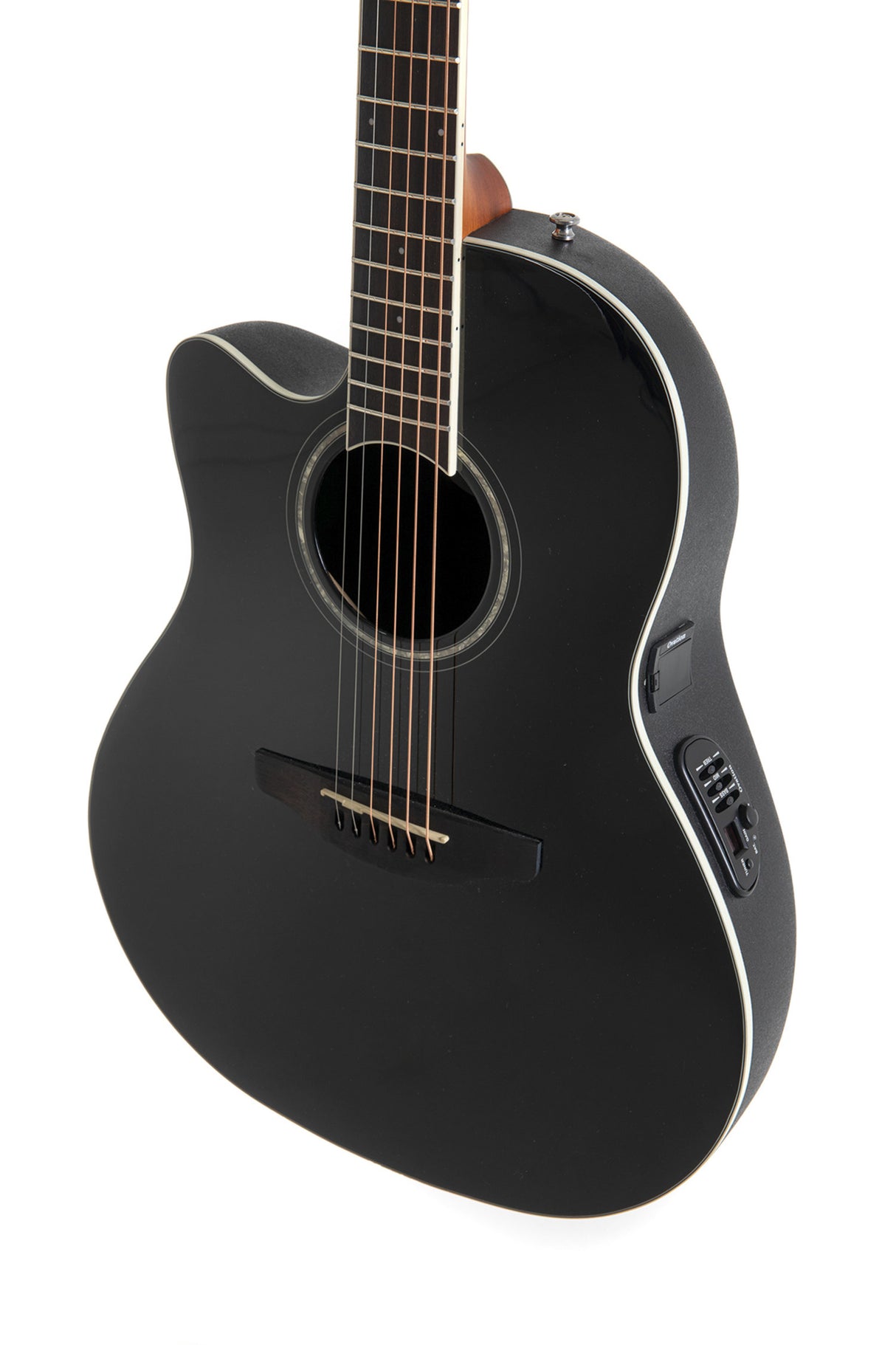 Ovation E-Acoustic Gitarren Celebrity CS Standard Mid Cutaway - Black (CS24L-5G-G)