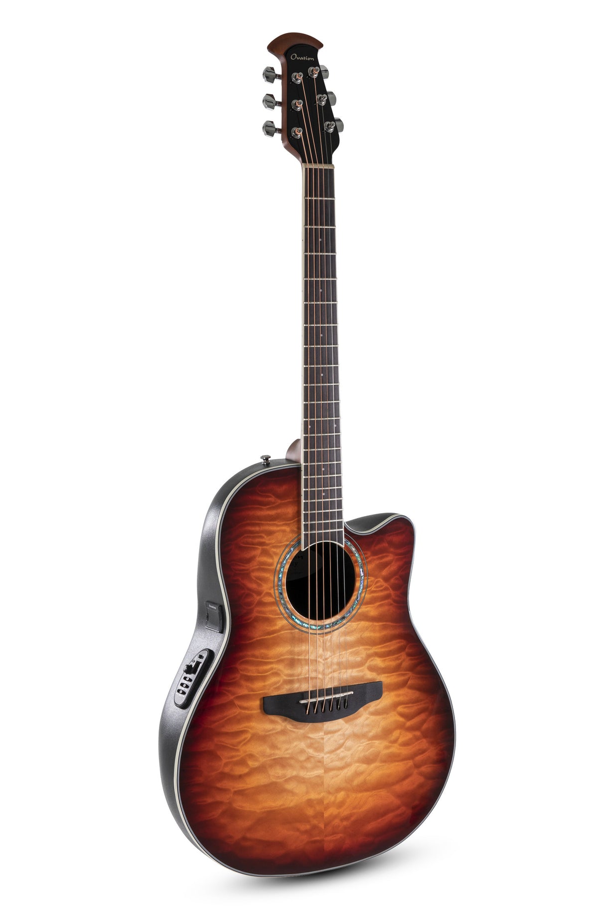 Ovation E-Acoustic Gitarren Celebrity Standard Plus Mid Cutaway - Cognac Burst Gloss (CS24X-7C-G)