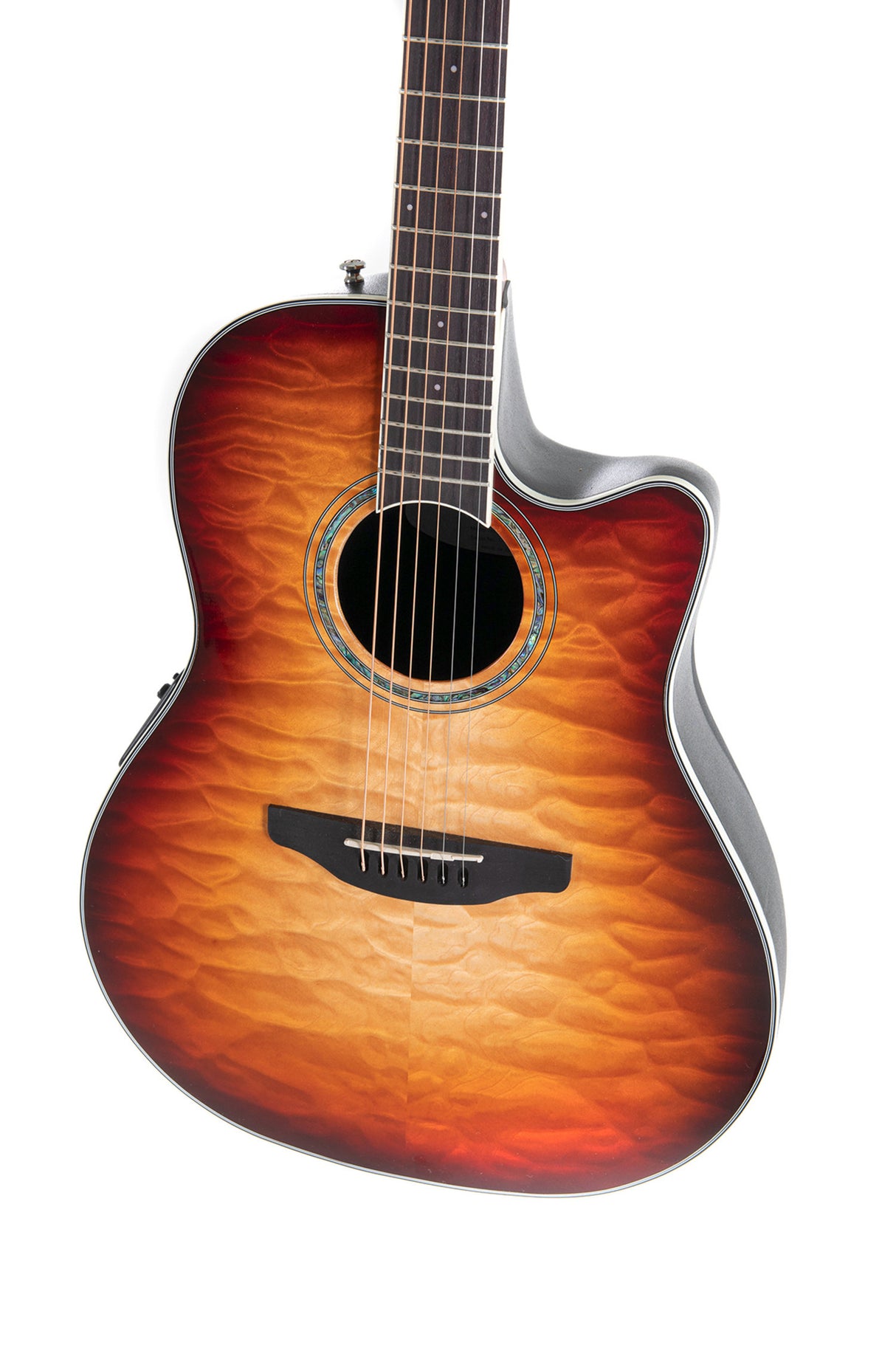 Ovation E-Acoustic Gitarren Celebrity Standard Plus Mid Cutaway - Cognac Burst Gloss (CS24X-7C-G)
