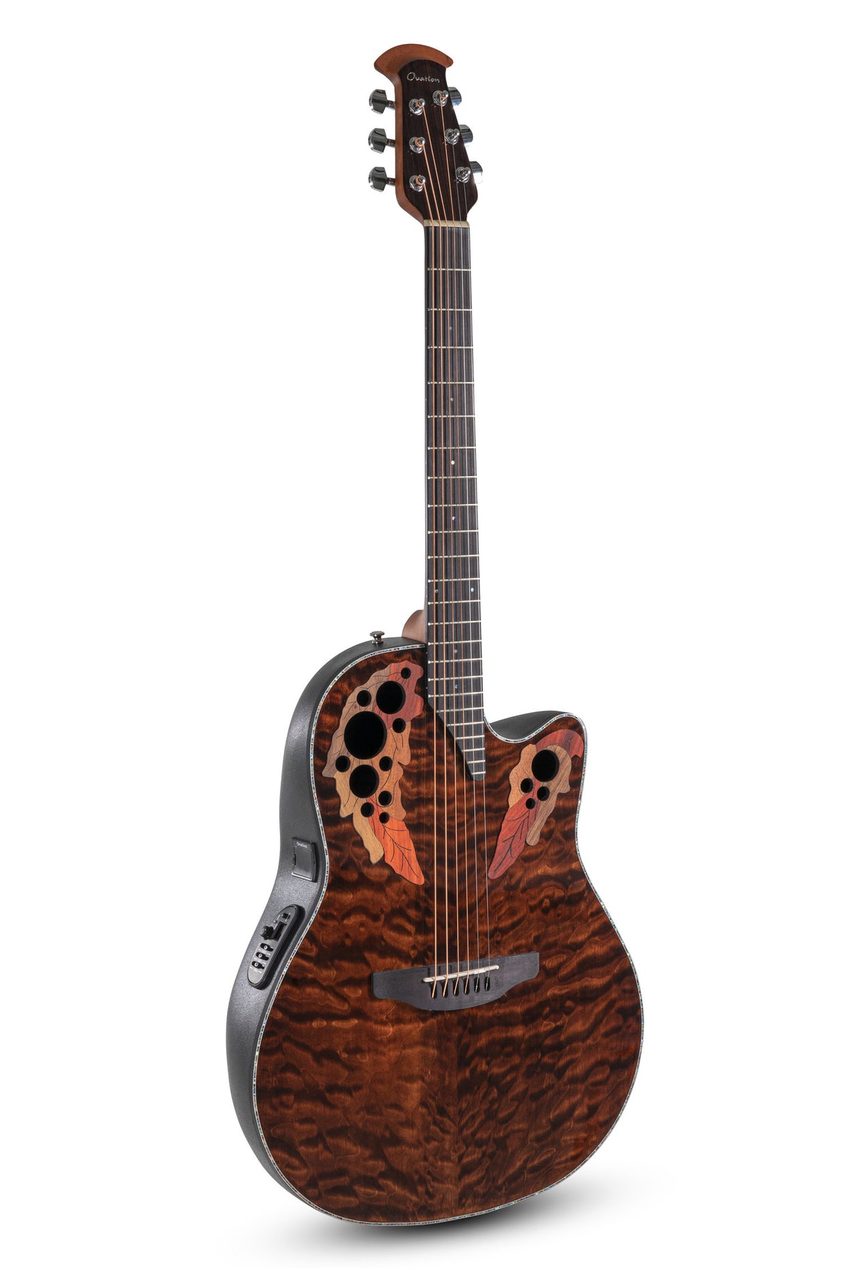 Ovation E-Akustik Gitarren Celebrity Elite Plus Mid Cutaway - Dark Tiger Eye (CE44P-TGE-G)