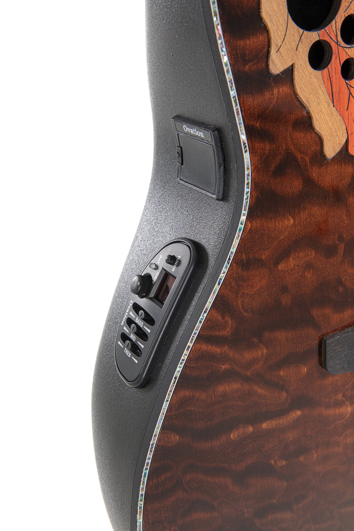 Ovation E-Akustik Gitarren Celebrity Elite Plus Mid Cutaway - Dark Tiger Eye (CE44P-TGE-G)