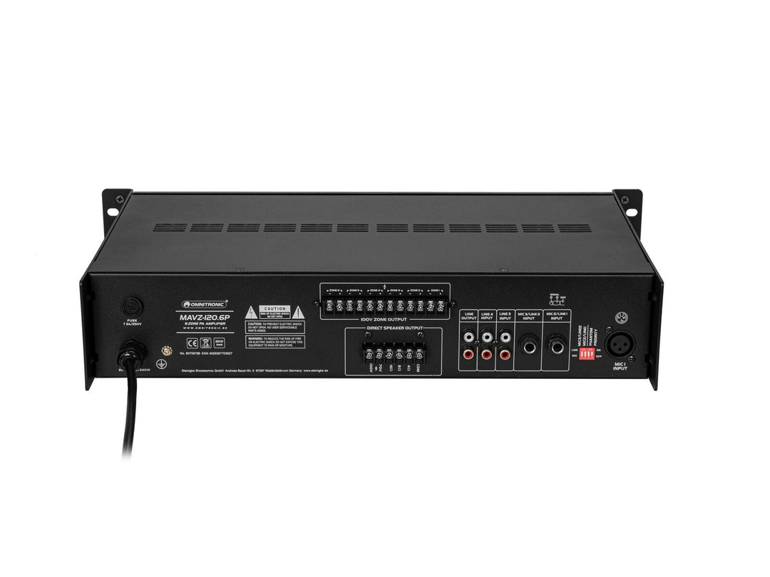 OMNITRONIC MAVZ-120.6P PA-Mischverstärker