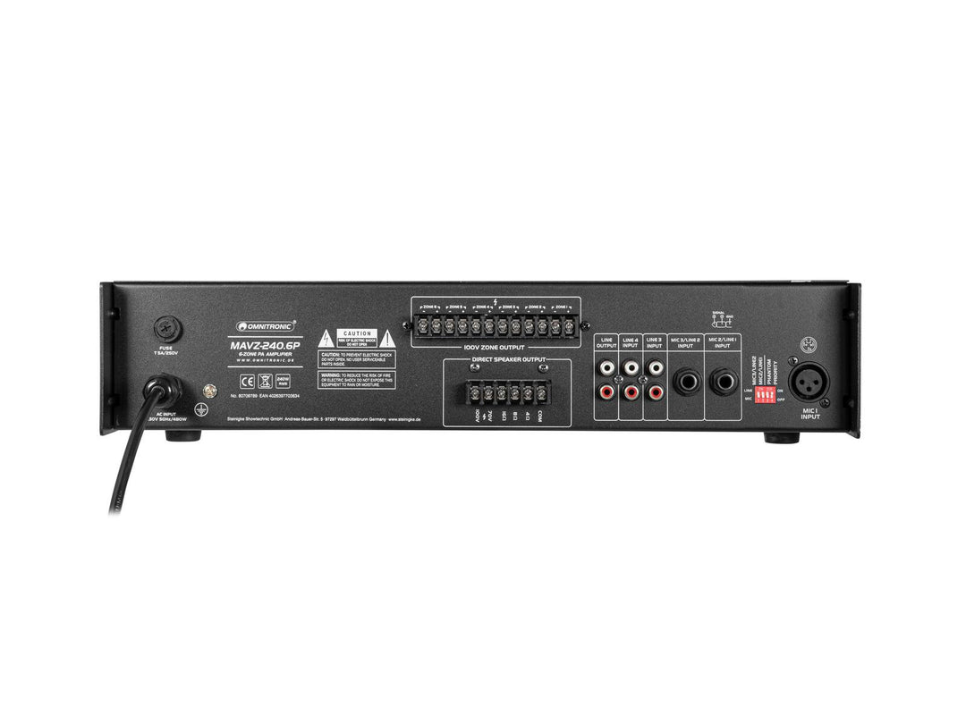 OMNITRONIC MAVZ-240.6P PA-Mischverstärker
