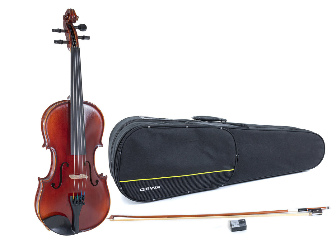 GEWA Geigen Ideale - 1/4 (Spielbereit inkl. shaped case, Massaranduba Bogen, Larsen Aurora Saiten, transportsicher)