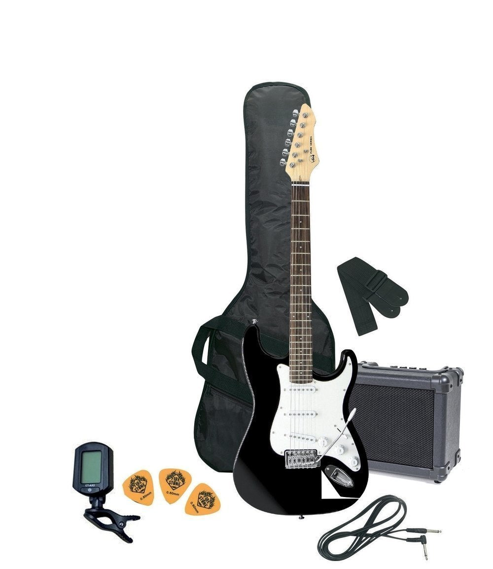 VGS RC-100 Gitarren-Pack, E-Gitarre mit Verstärker, Black