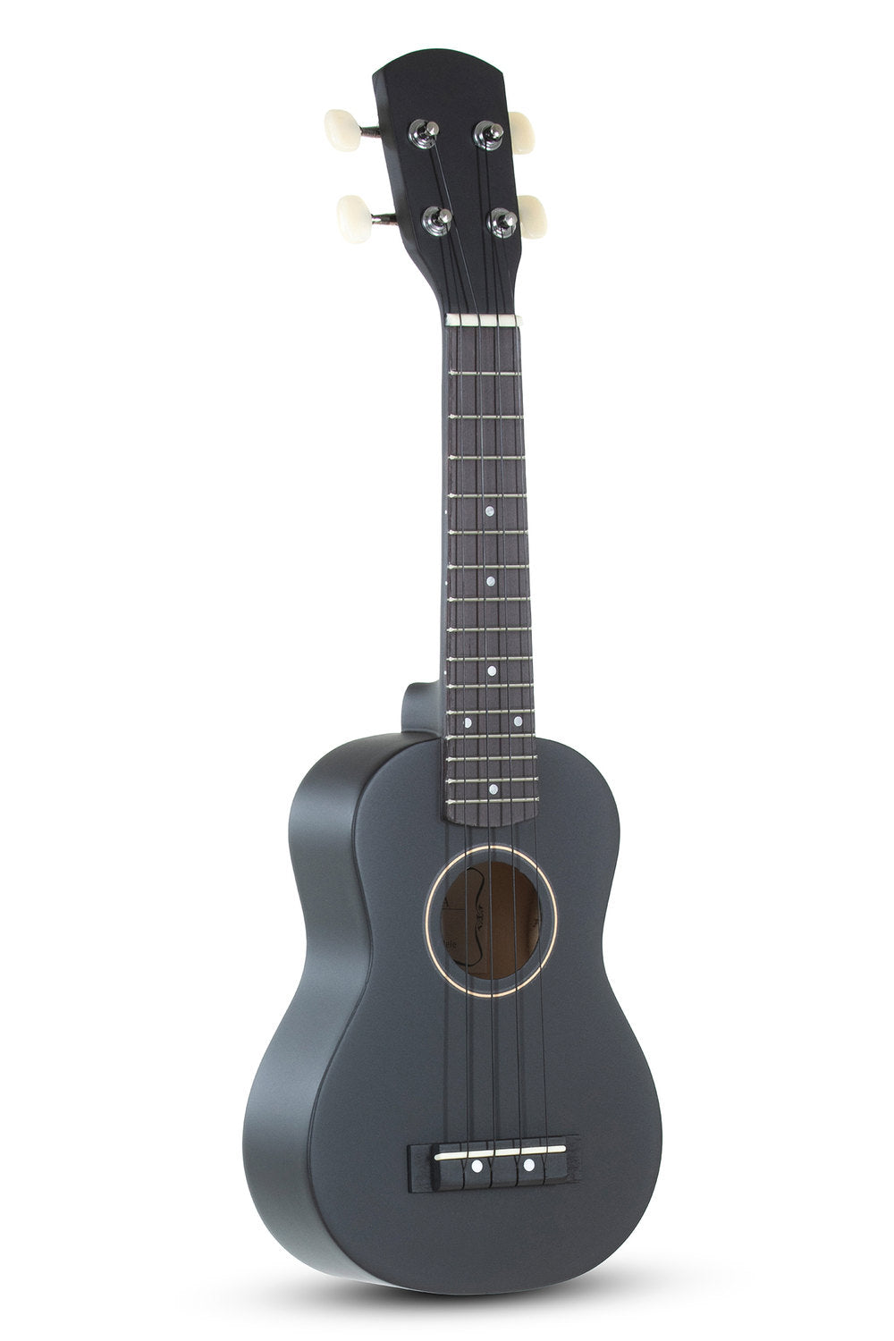 Miguel Almeria Player Pack, Sopran-Ukulele matt schwarz mit Gig Bag
