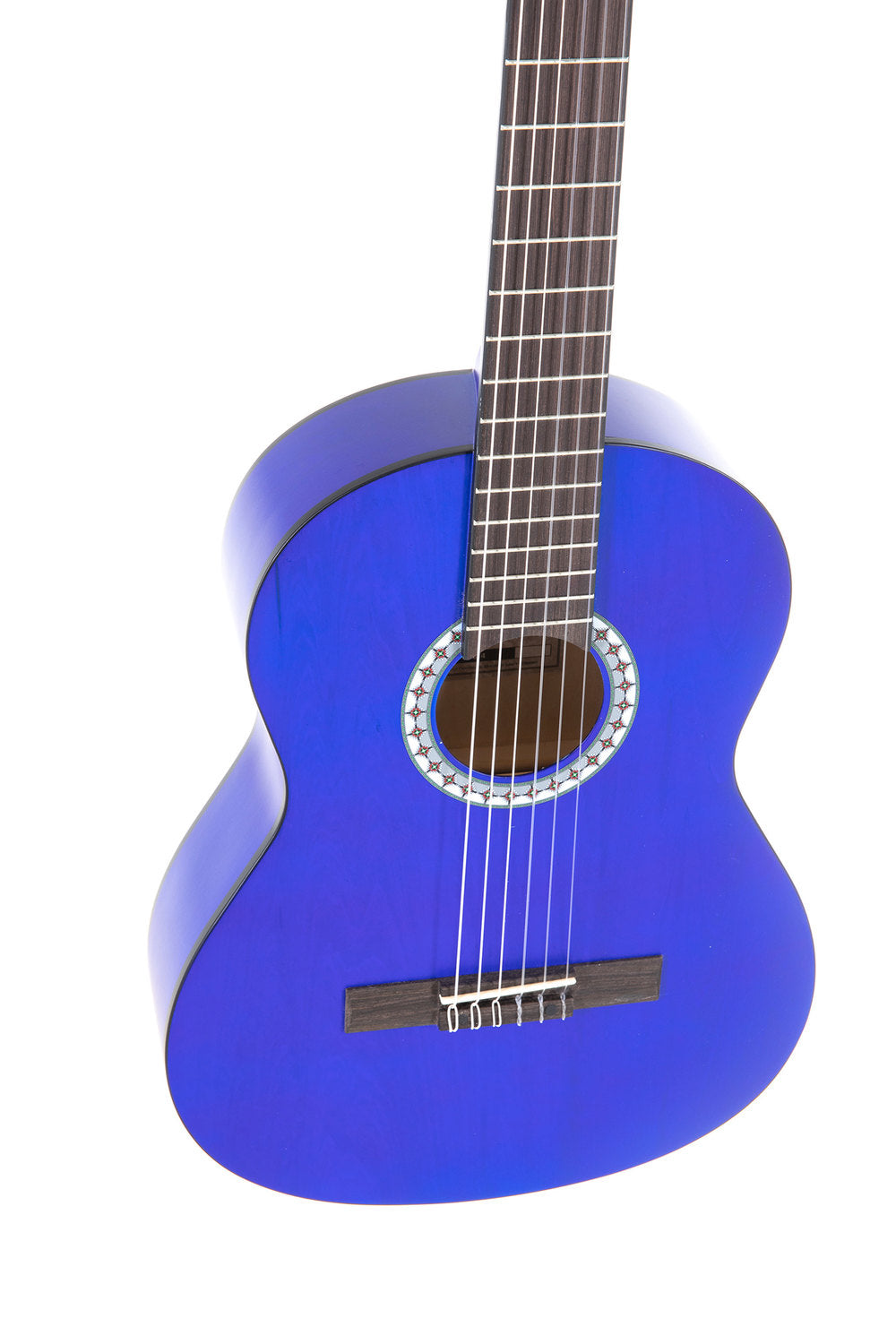 VGS Basic klassische gitarren 3/4, transparent blau