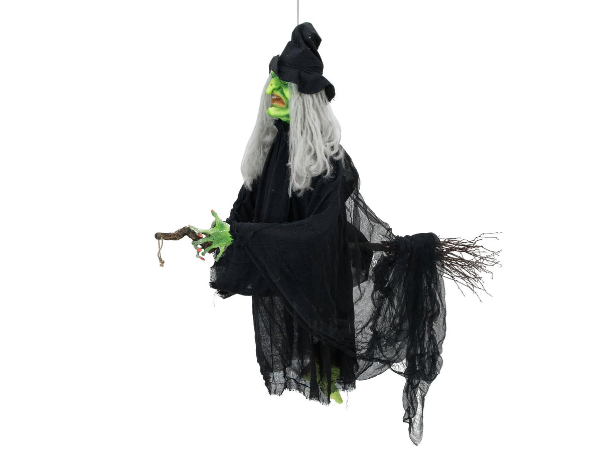 Halooween animated flyvende witch