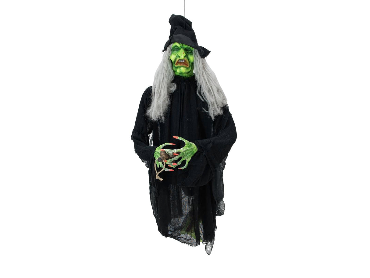 Halooween animated flyvende witch