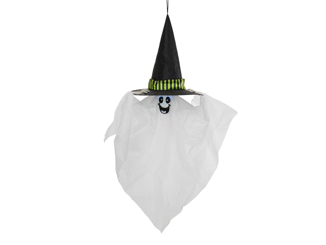 Halloween-figur svævende spøgelse, animeret, 110 cm
