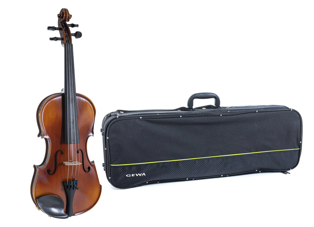 GEWA Violin Allegro - 4/4 (Ready to play incl. violin case, without bow, with Larsen Aurora strings, transport-secured)