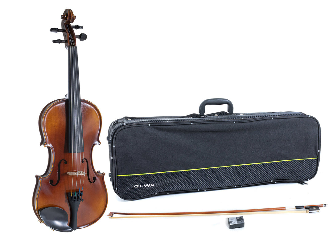 GEWA Geigen Allegro - 1/4 (Spielbereit inkl. Geigen case, Massaranduba Bogen, Larsen Aurora Saiten, transportsicher)