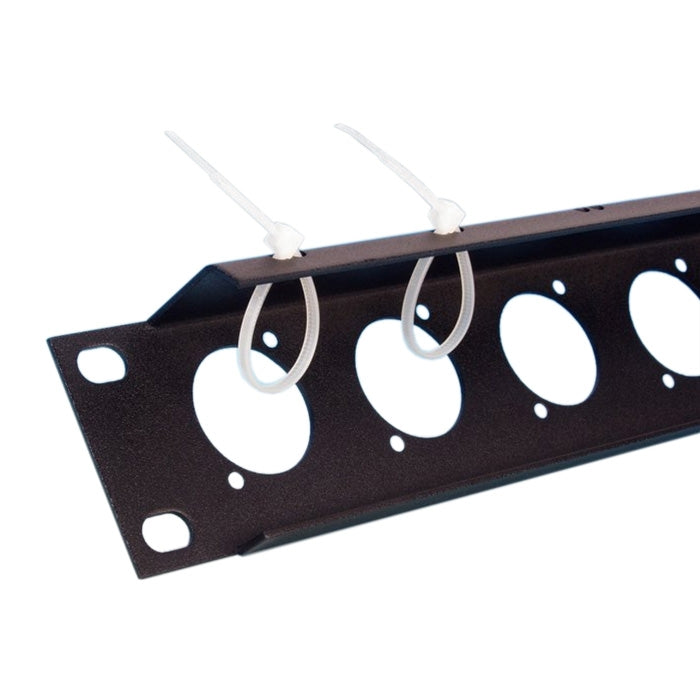 Adam Hall 872215 U-förmiges Rack Panel mit Montagekante 1 HE für 12 XLR D-Type Chassis