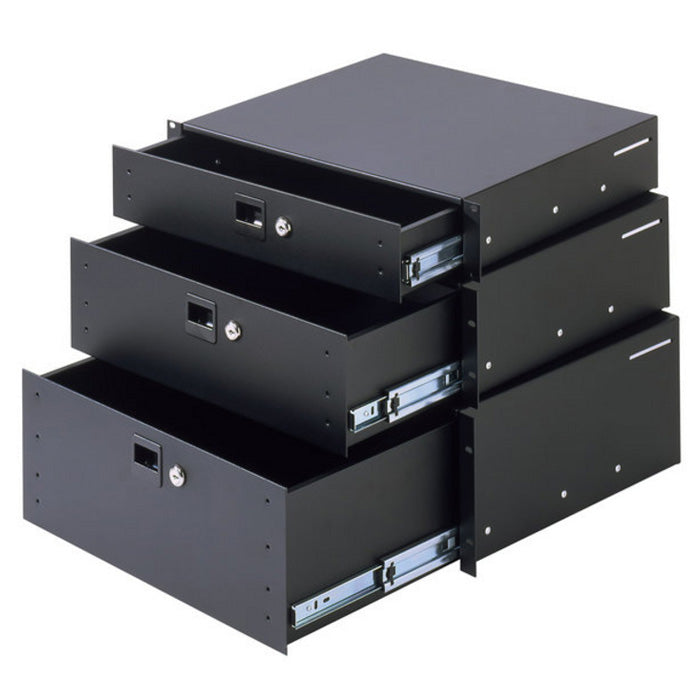 Adam Hall 87403 A Rack Schublade 3 HE Aluminium (3,4kg)