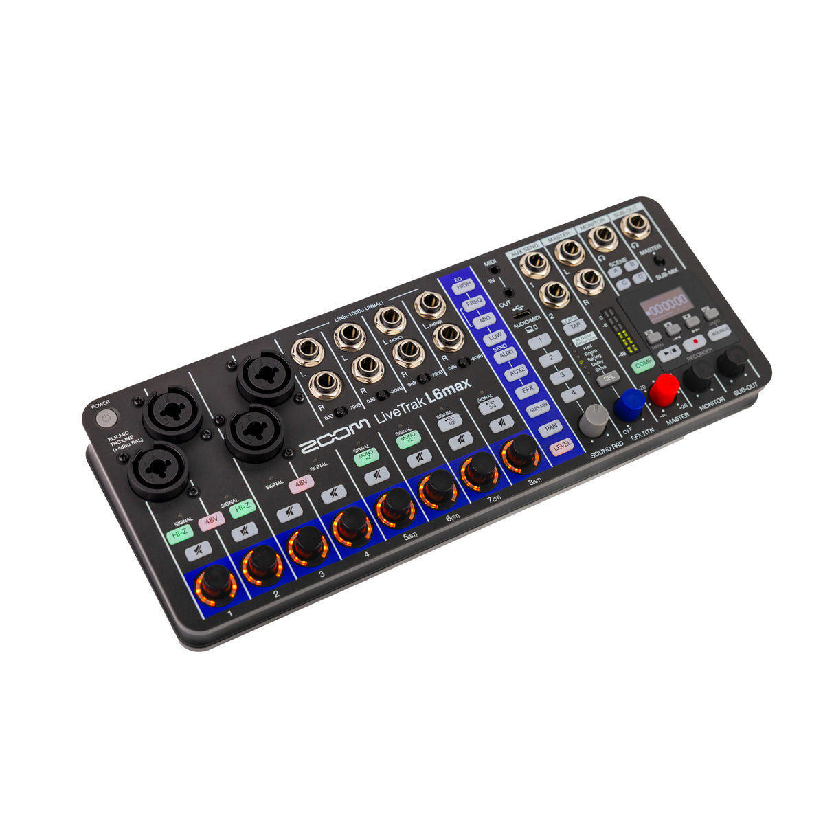 ZOOM LiveTrak L6max 12-Kanal-Mixer + Recorder