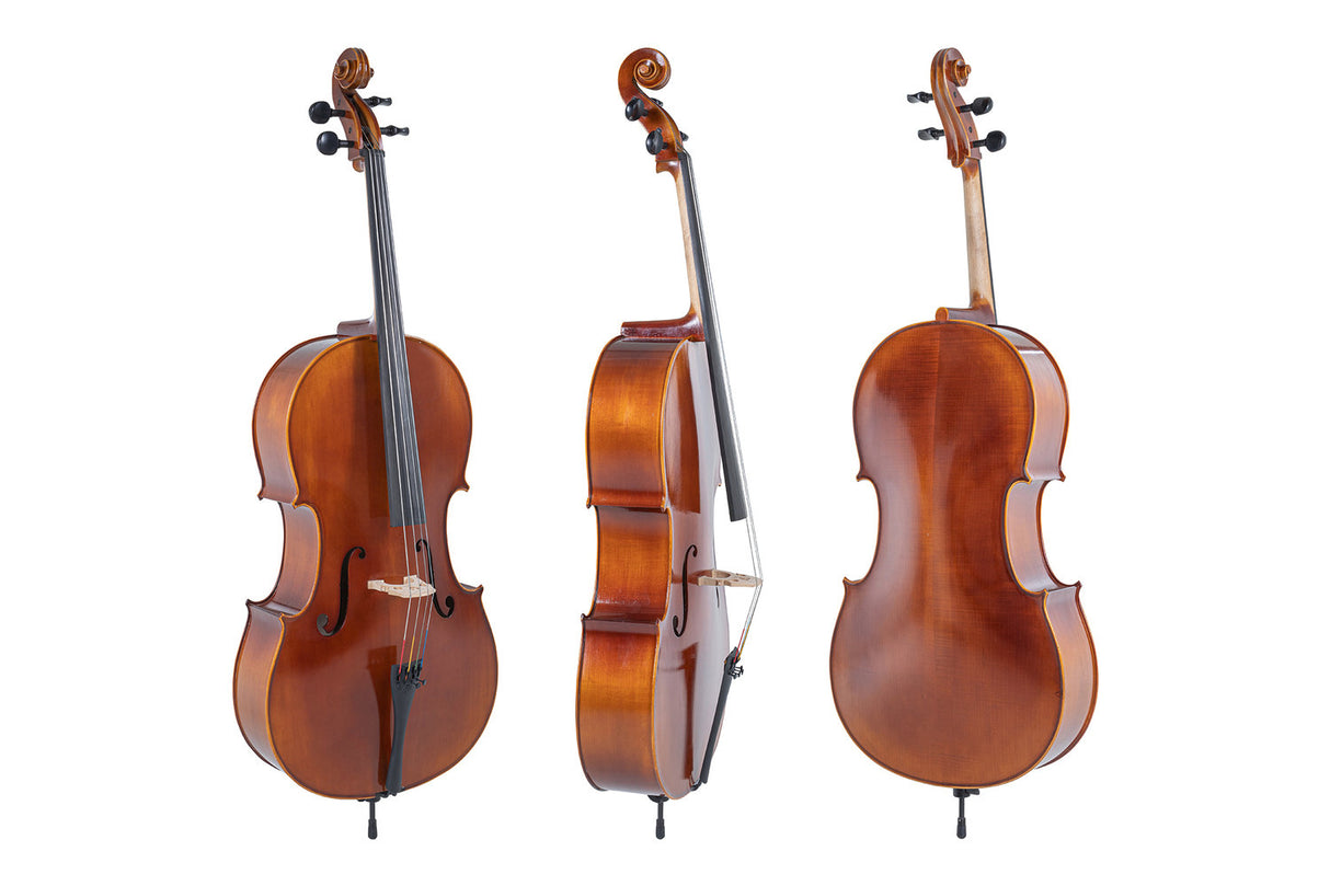 GEWA Cello Allegro - 1/2 (Ready to play incl. bag, carbon bow, Larsen Aurora strings, transport-secured)