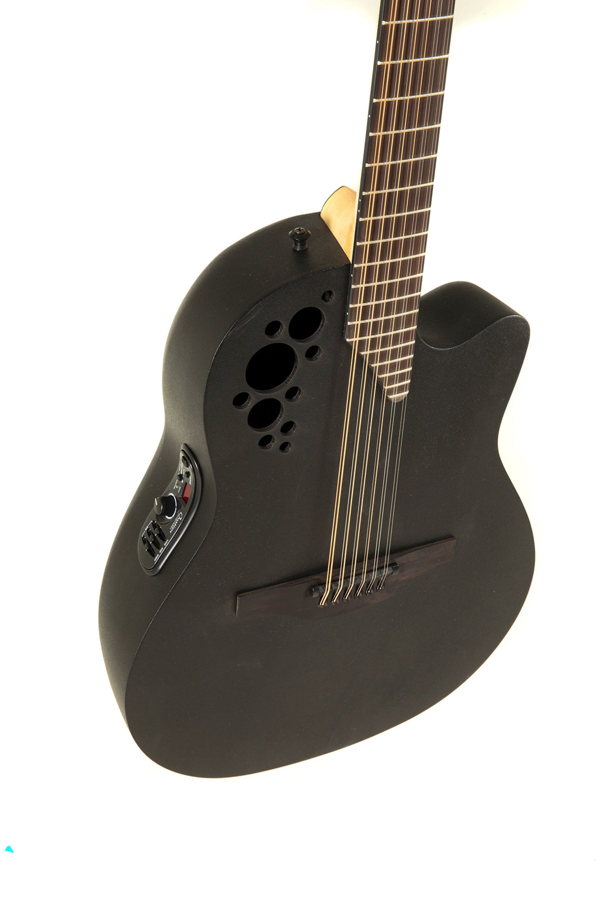 Ovation E-Akustik-Gitarren Elite TX Deep Contour Cutaway 12-saitig - Black Textured (2058TX-5-G)