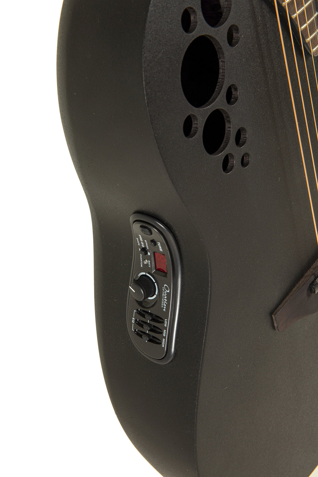 Ovation E-Akustik Gitarren Elite TX Deep Contour Cutaway - Black Textured (2078TX-5-G)
