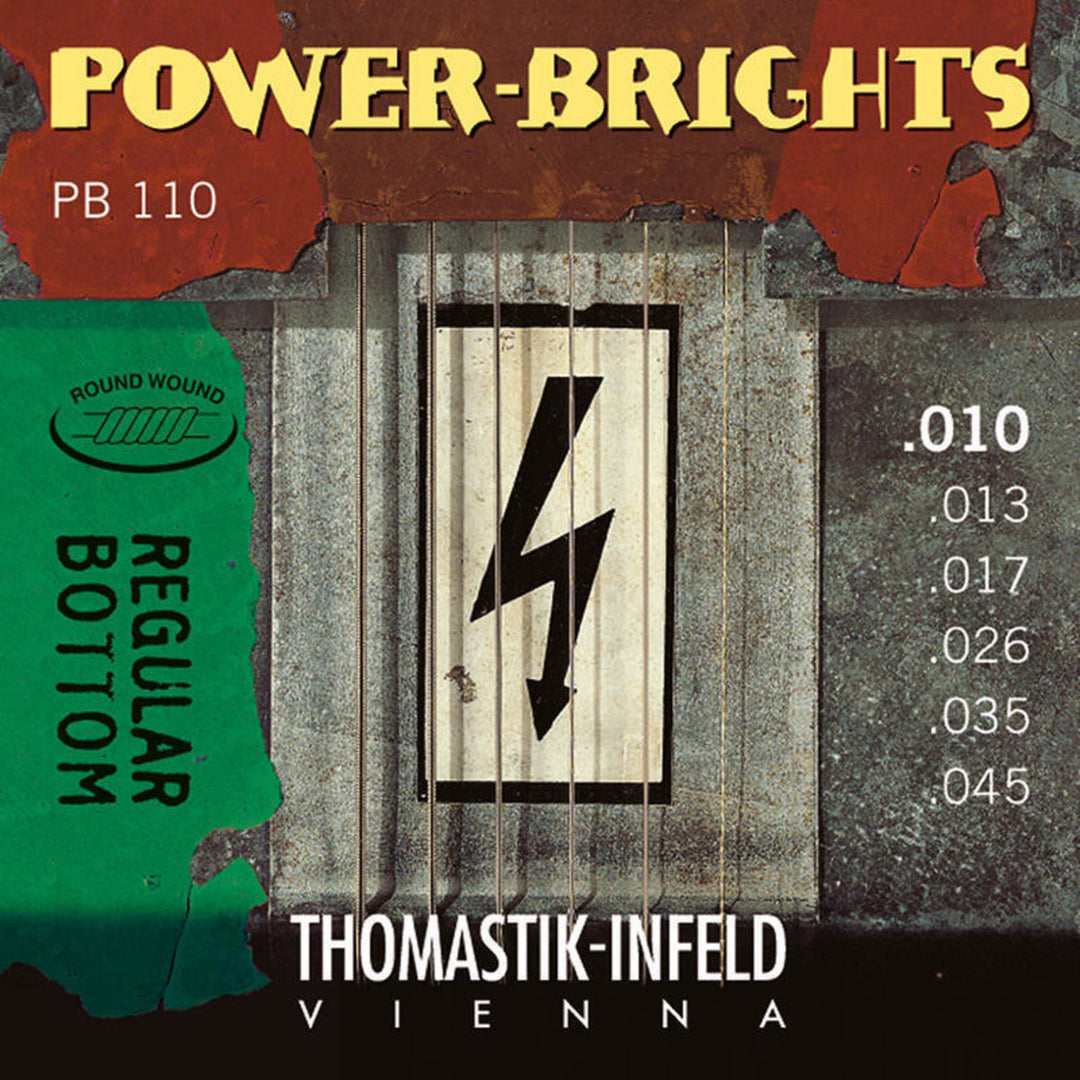 Thomastik-Infeld Saiten für E-Gitarre Power Brights Serie - Set 010 (PB110)