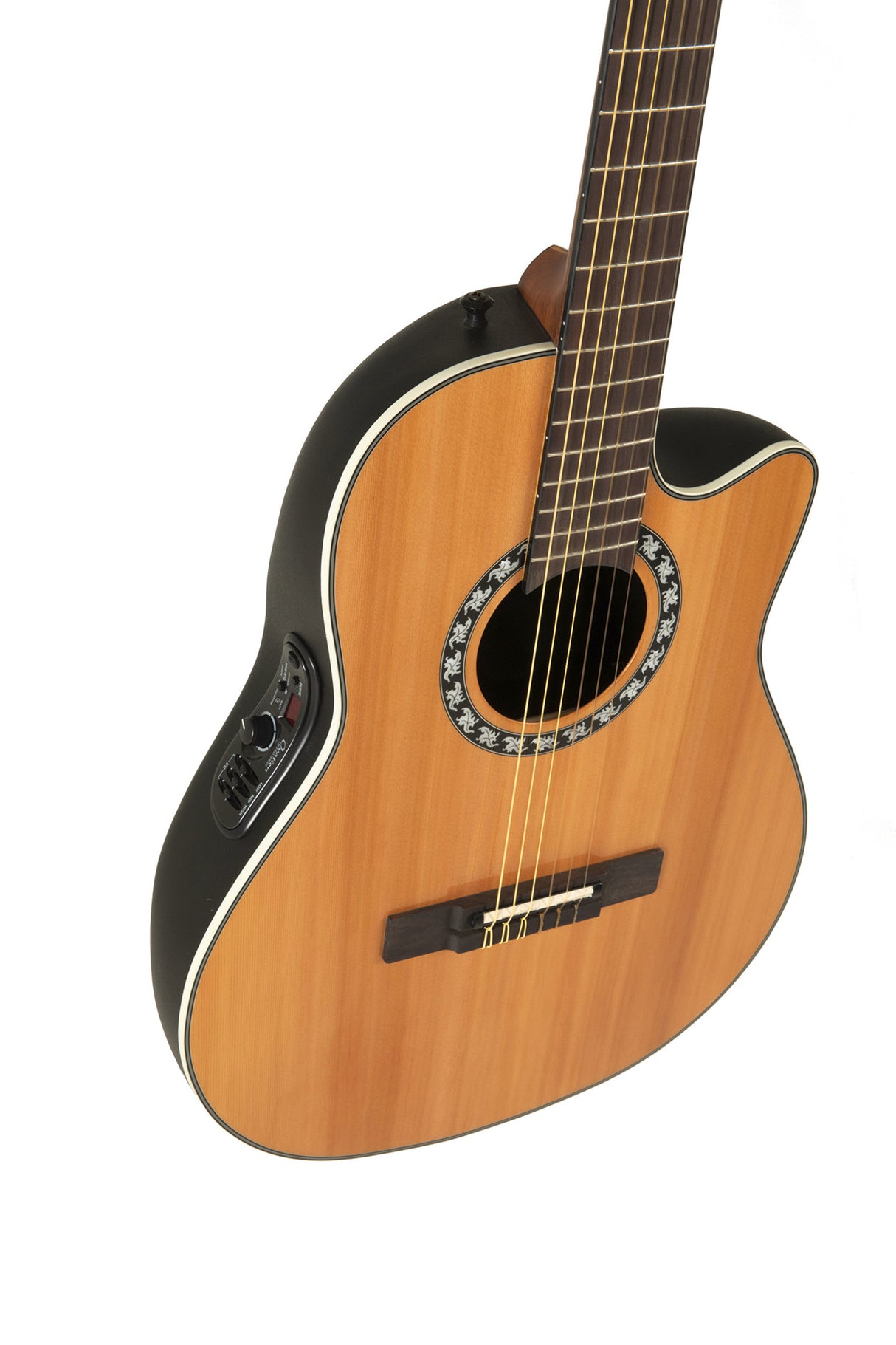 Ovation E-Akustik klassische Gitarren Classic Nylon Legend Mid Cutaway - Natur (1773AX-4-G)