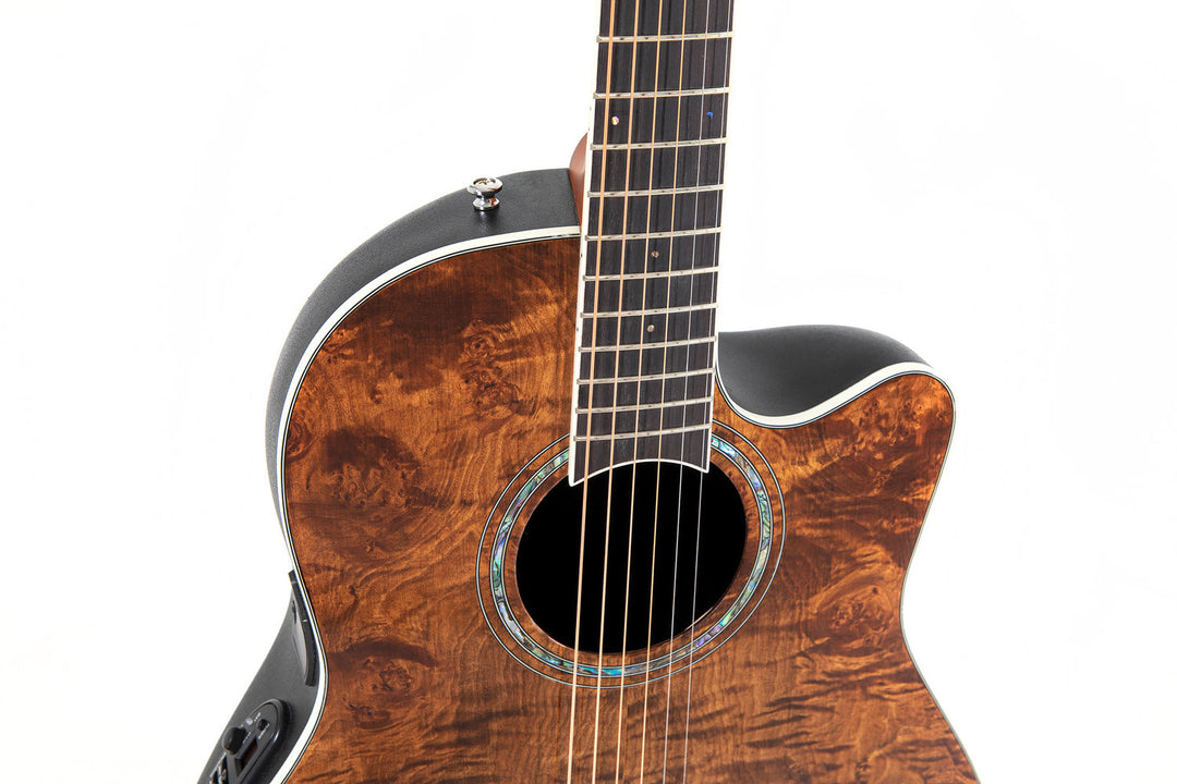 Ovation E-Akustik-Gitarren Celebrity Standard Plus Mid Cutaway - Nutmeg Burled Maple (CS24P-NBM-G)