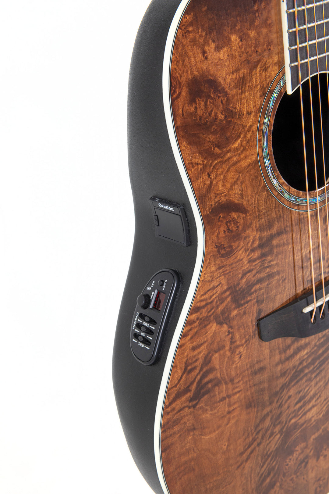 Ovation E-Akustik-Gitarren Celebrity Standard Plus Mid Cutaway - Nutmeg Burled Maple (CS24P-NBM-G)