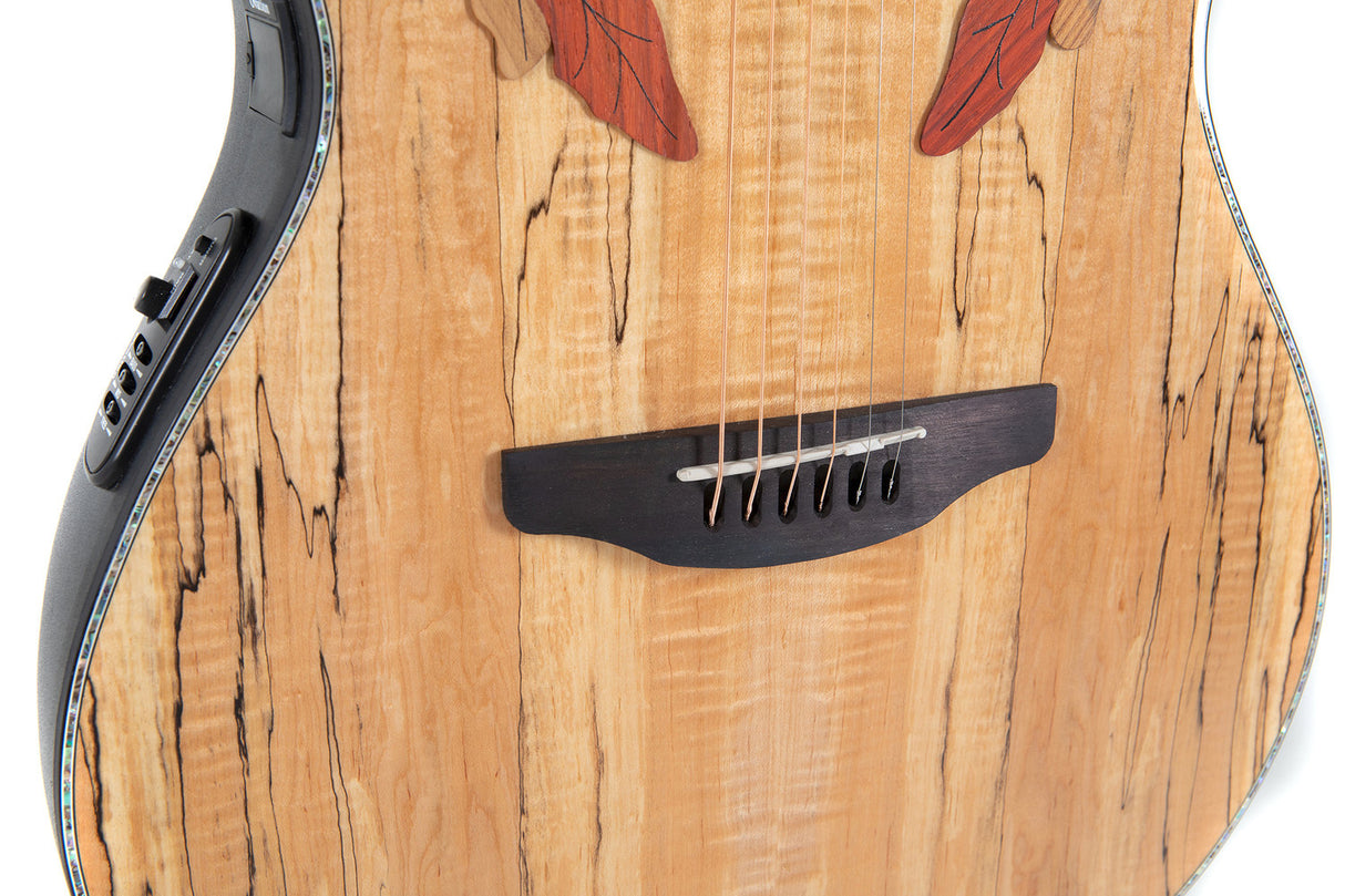 Ovation E-Akustik Gitarren Celebrity Elite Plus Mid Cutaway - Natural Spalted Maple (CE44P-SM-G)