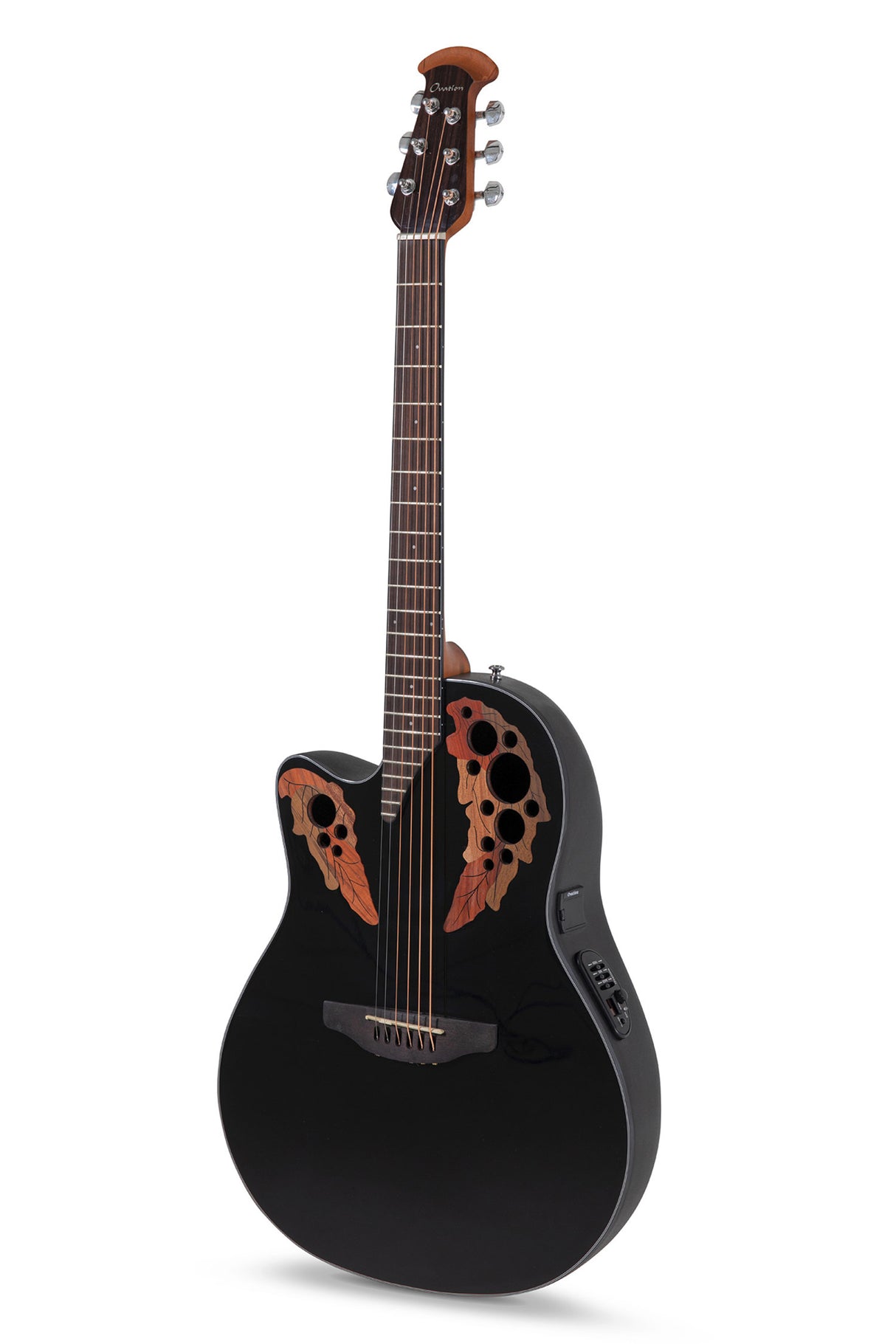 Ovation E-Akustik Gitarren Celebrity Elite Mid Cutaway - Black (CE44L-5-G)