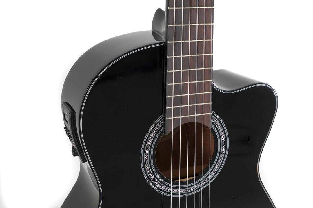 GEWA E-Akustik klassische Gitarren Student Black - E-Akustik black