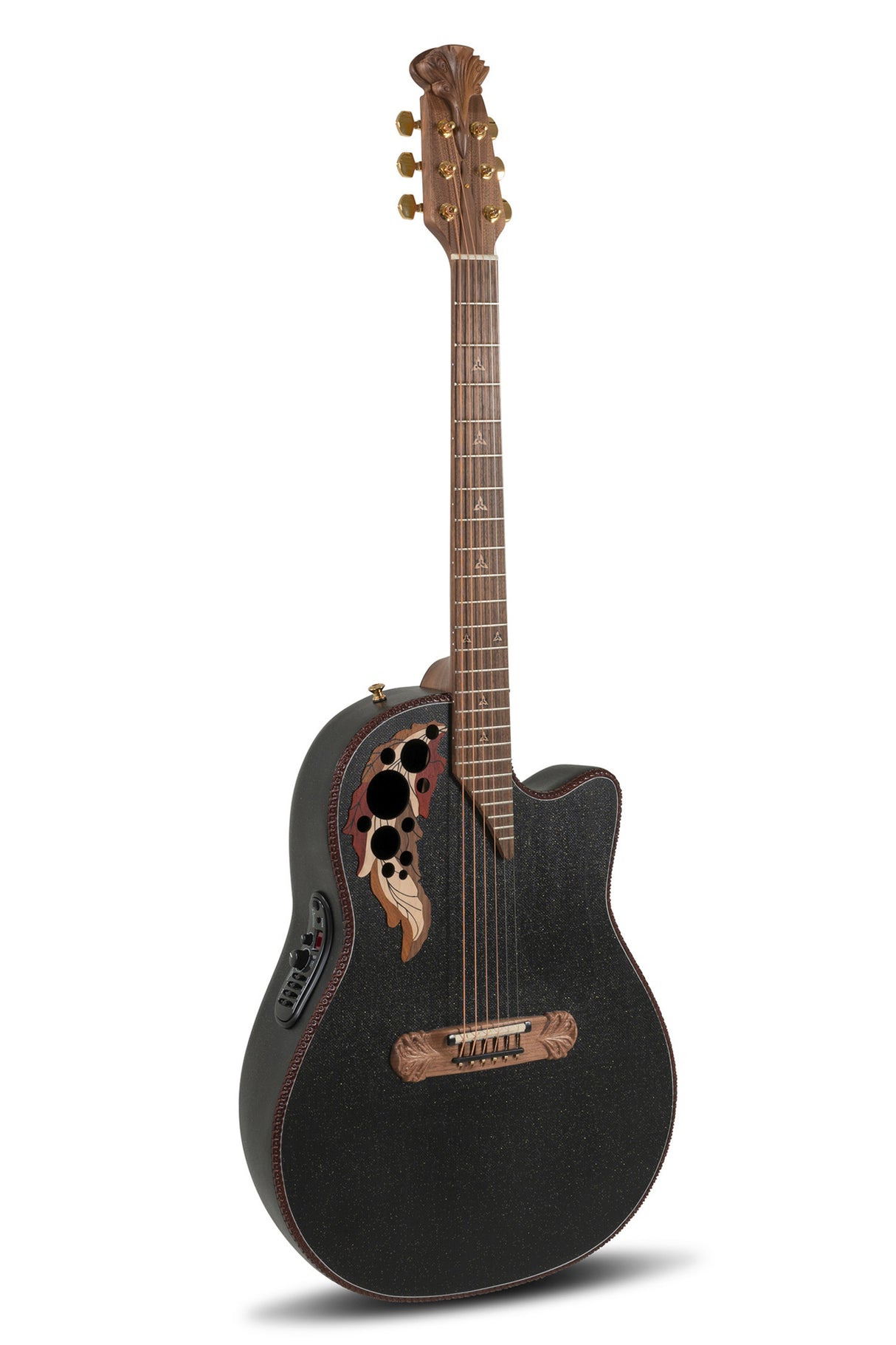 Adamas E-Akustik Gitarren 2087GT Deep Contour Cutaway - Black (2087GT-5-G)