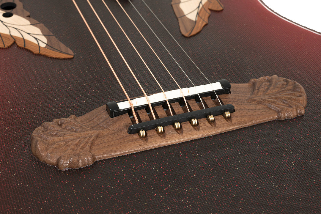 Adamas E-Akustik Gitarren 1687GT Deep Non-Cutaway - Reverse Red Burst (1687GT-2-G)