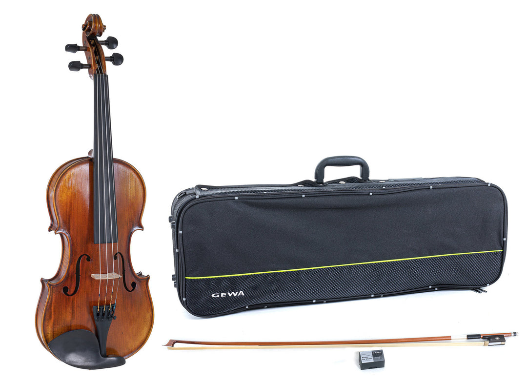 GEWA Geigen Maestro 2 - 1/2 (Spielbereit inkl. violin case, Massaranduba-Bogen und Larsen Aurora Saiten, transportsicher)