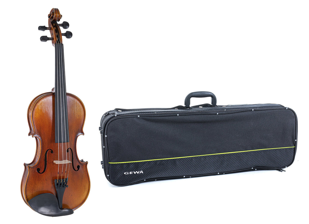 GEWA Geige Maestro 2 - 1/2 (Spielbereit inkl. Geigen case, ohne Bogen, mit Larsen Aurora Saiten)