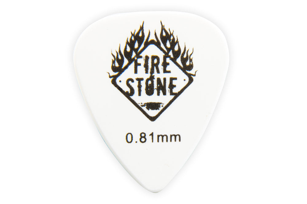 Fire & Stone Monster Plektren "Skull", weiß, 0,81 mm, 12 Stück