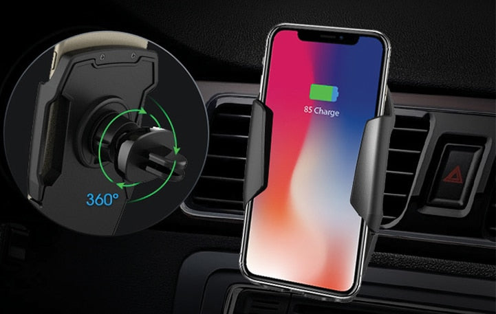 MINIBATT Handyhalter fürs Auto mit Kabellosem Ladegerät