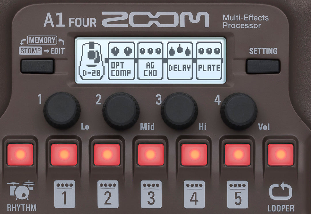Zoom A1 Four Akustisches Effektpedal