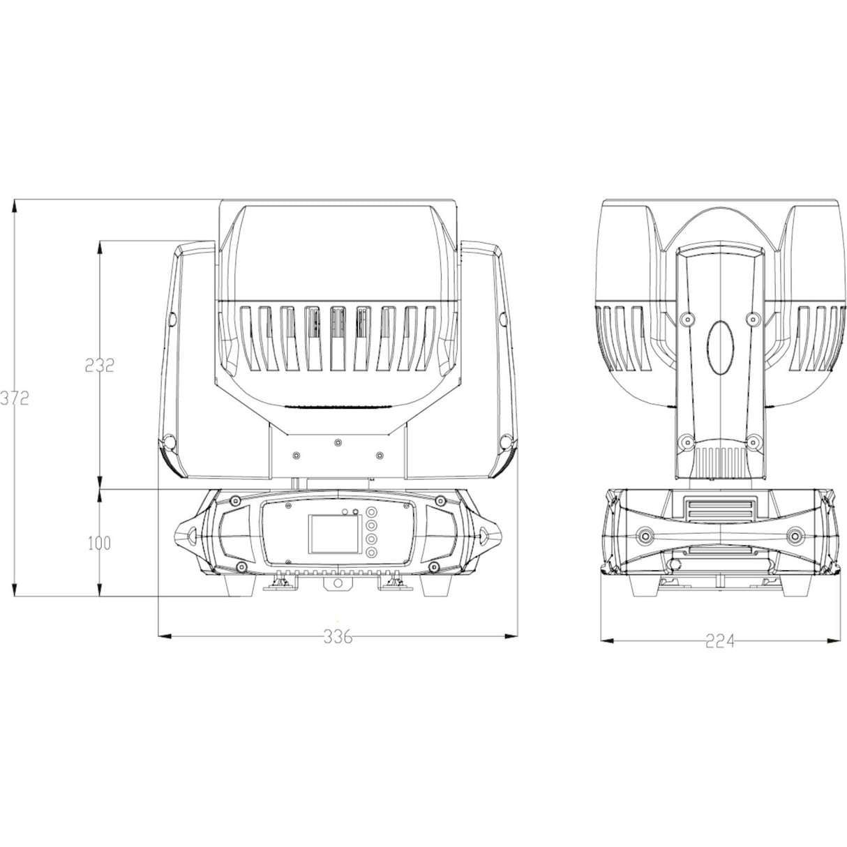 AFX WASH 760 Moving Head (7x60 Watt)