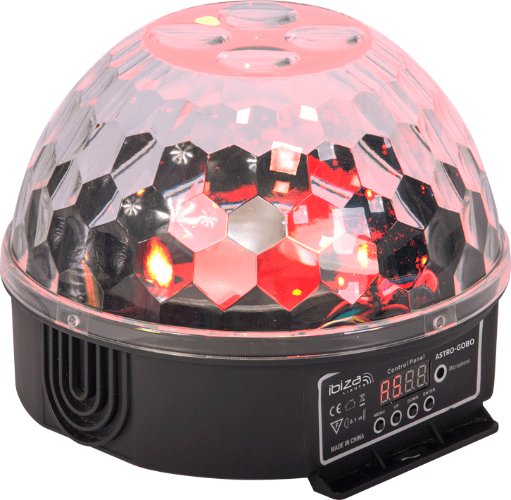 Ibiza Astro Gobo Effekt m. DMX