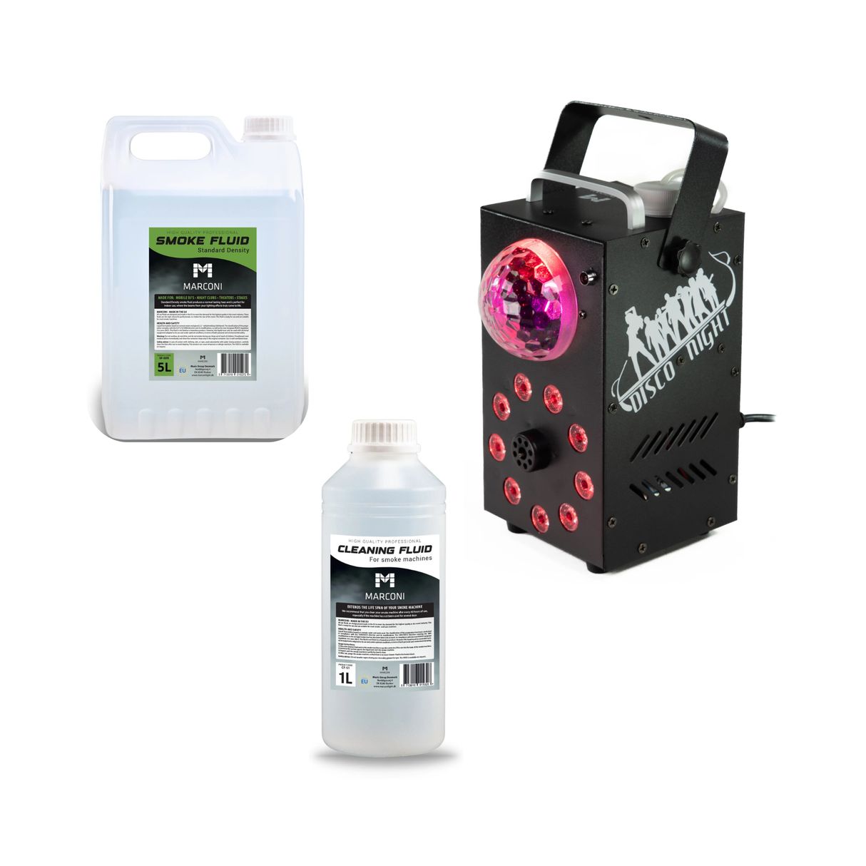 Marconi Nebelmaschine mit RGB- und Astro-Effekt (700 W) Bundle