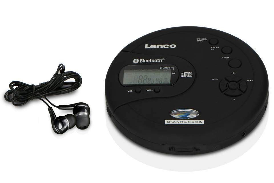 Lenco CD-300BK Portable CD Player w. Bluetooth